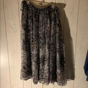 Reversible full length skirt